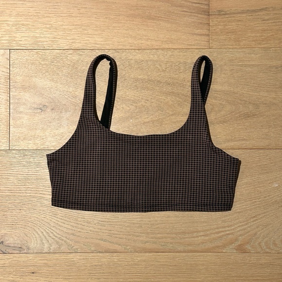 Alo Houndstooth Sports Bra - Picture 2 of 3